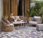 Woven Outdoor Lounge Chair Round