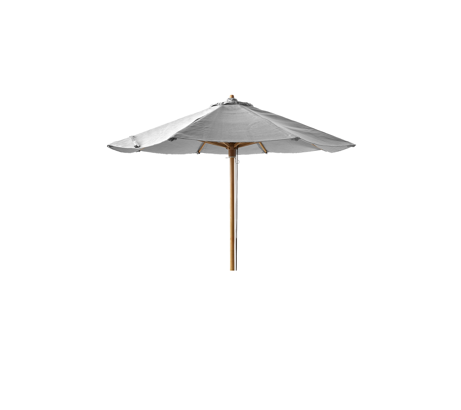 Classic teak parasol for Peacock daybed