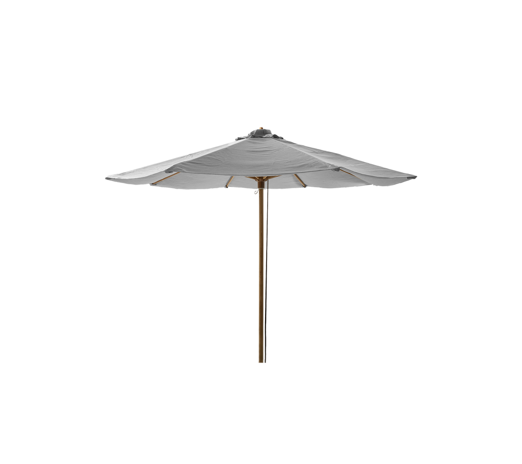Classic teak garden parasol with pulley 3m
