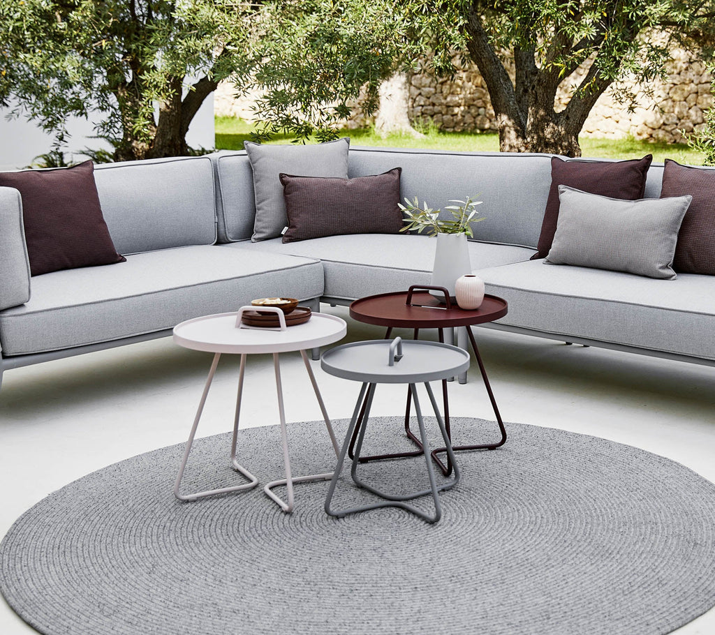 Outdoor Side Table Aluminum Mini