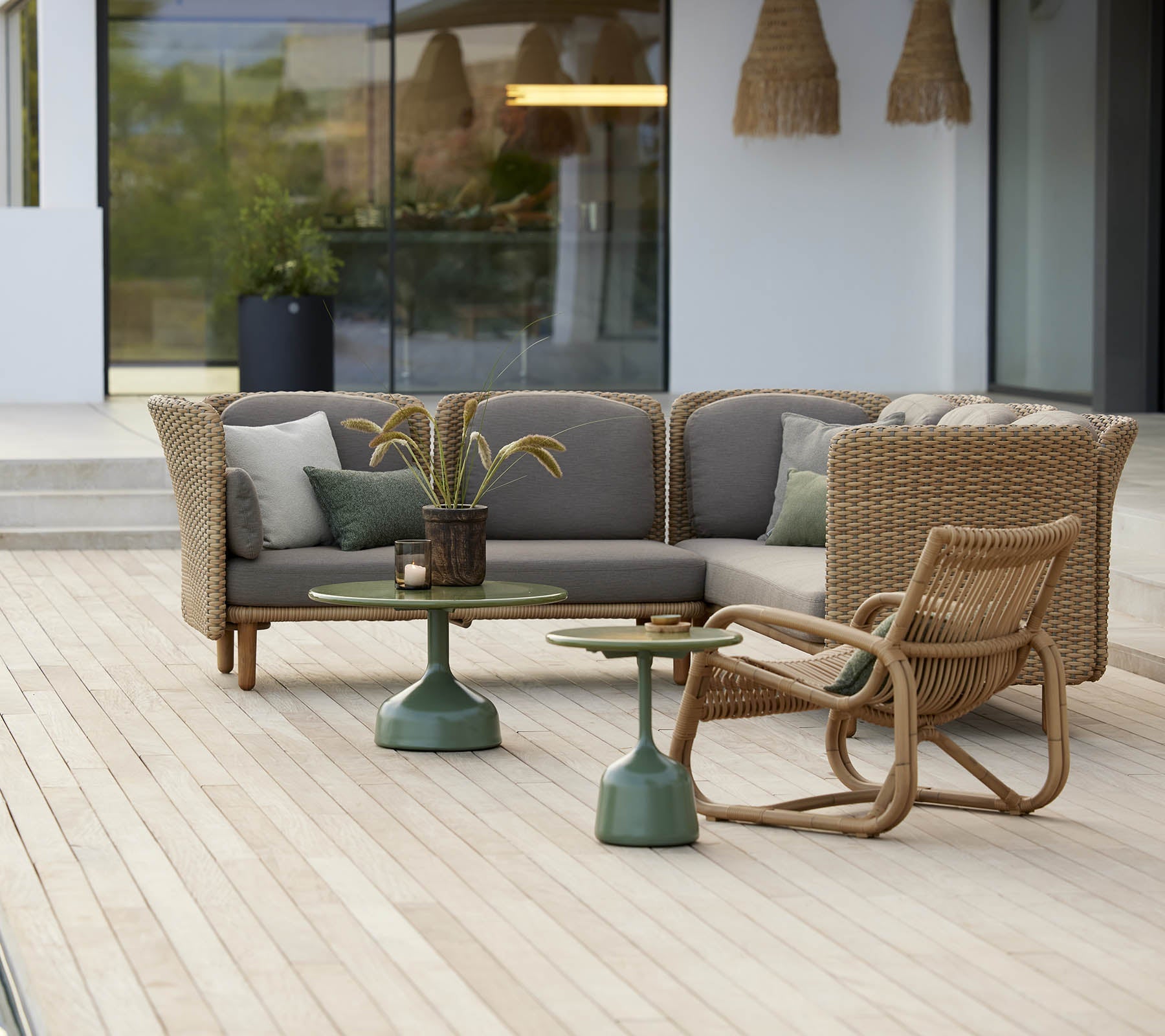 Outdoor Coffee Table Lava Stone Large