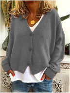 Baumwolljacke mit Knöpfen für Damen