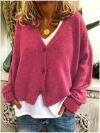 Baumwolljacke mit Knöpfen für Damen
