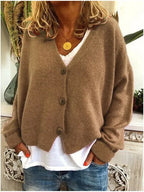 Baumwolljacke mit Knöpfen für Damen