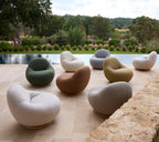 Swivel Lounge Chair Teak Base