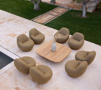 Swivel Lounge Chair Teak Base