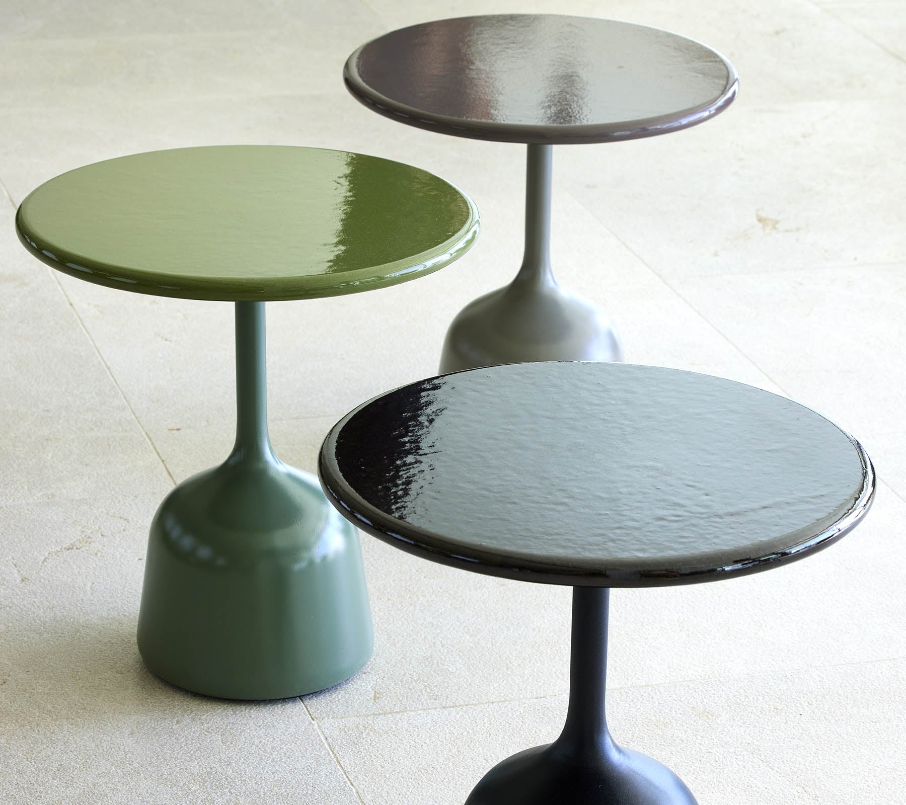 Outdoor Coffee Table Lava Stone Small