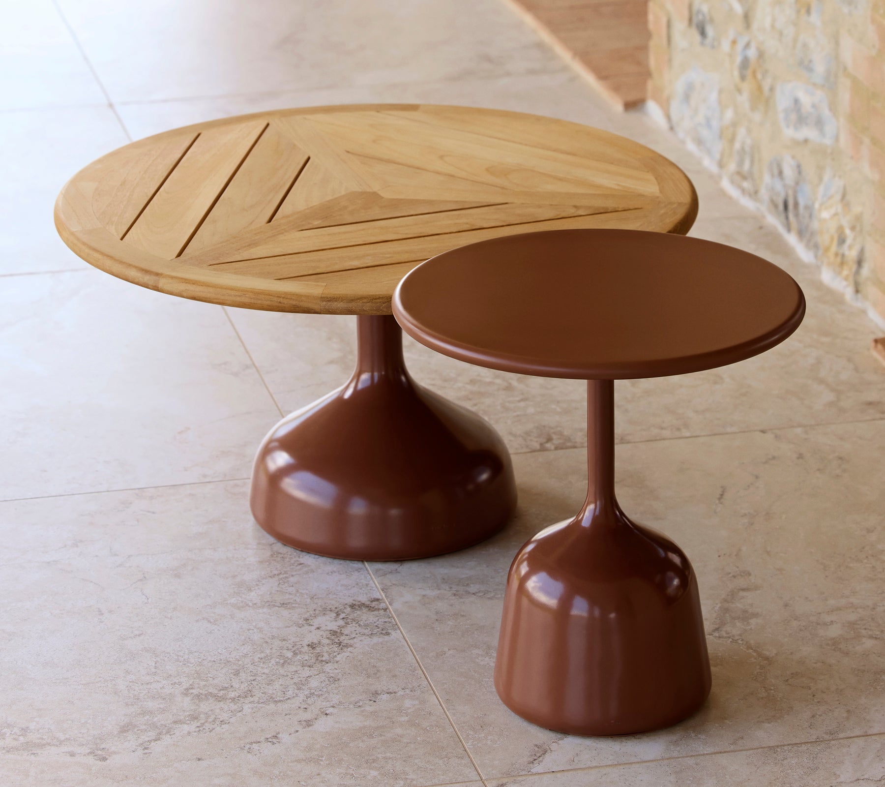 Outdoor Coffee Table Lava Stone Large