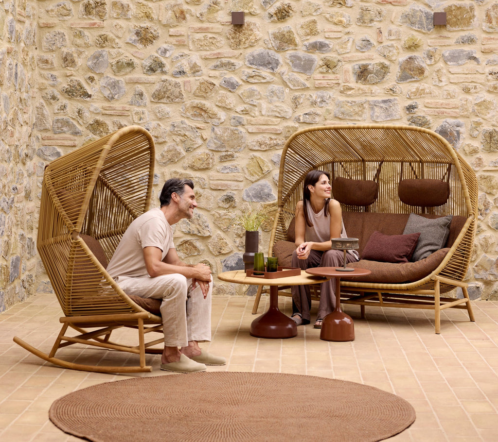 Outdoor Coffee Table Lava Stone Small