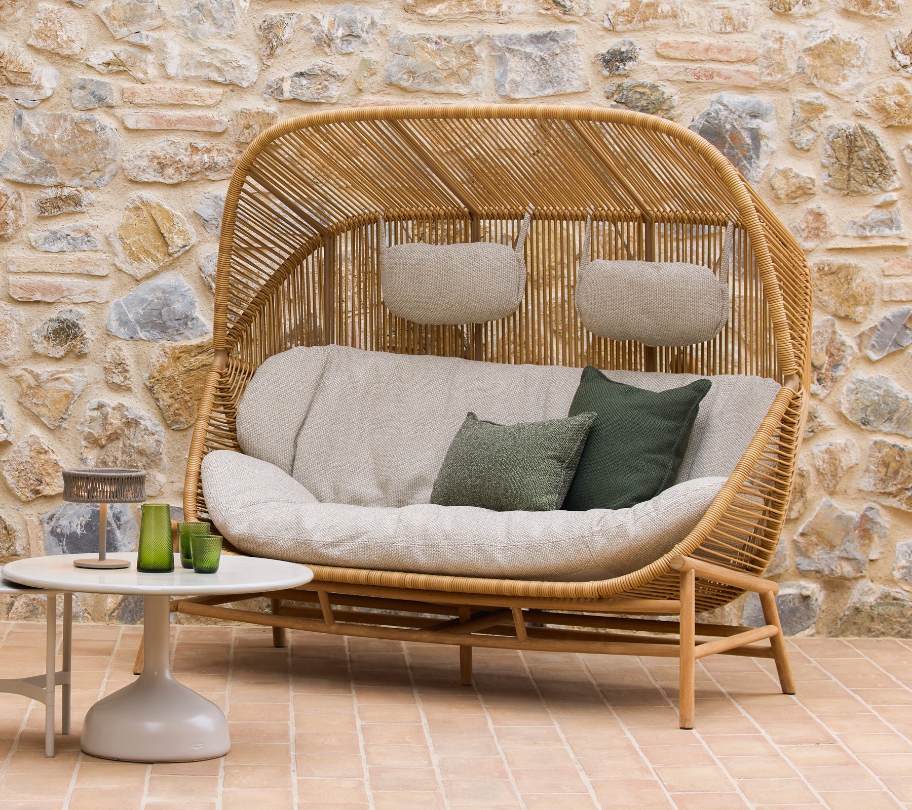 Woven Outdoor Sofa 2 Seater