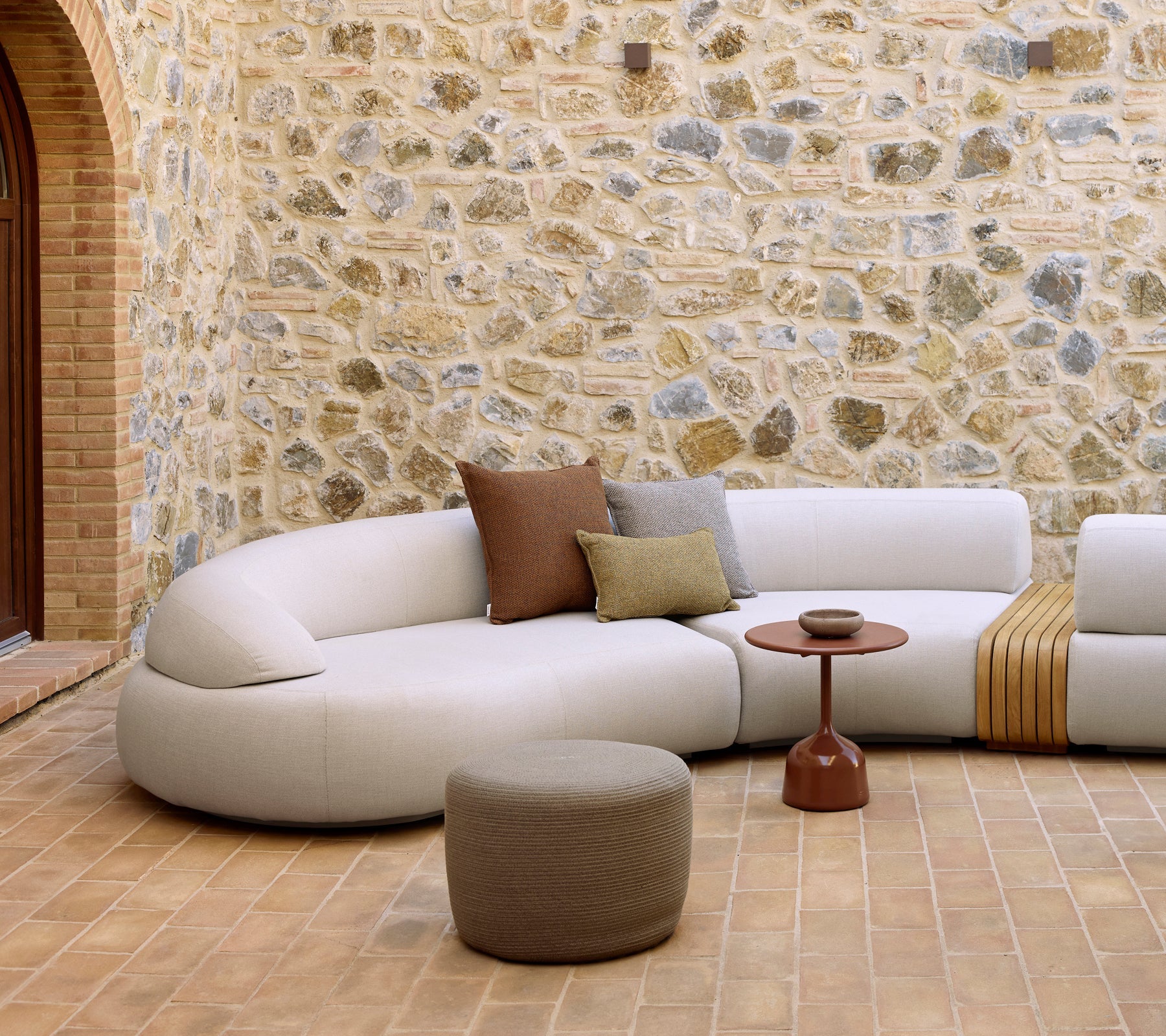 Modular Outdoor Sofa 5 Seater Teak
