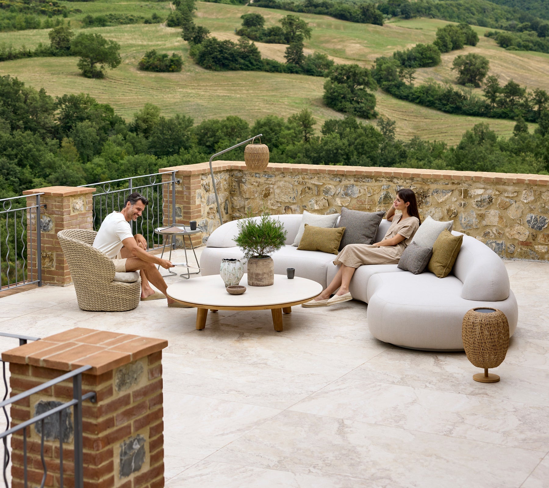 Modular Outdoor Sofa 5 Seater Teak
