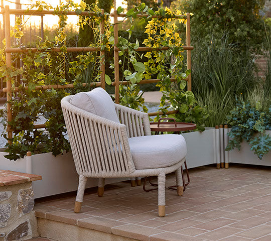 Outdoor Lounge Chair Rope Frame