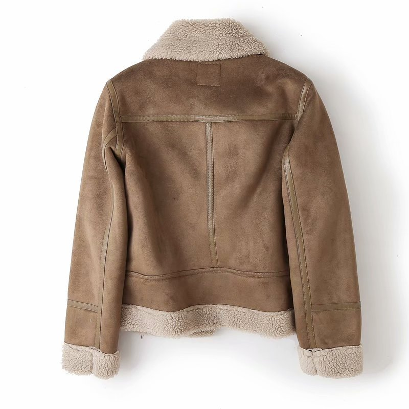 Heidi-Mode | Sherpa-Fleece-Bomberjacke