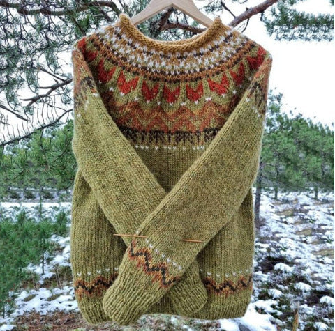 R&BMode | Alter Isländischer Strickpullover