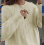 Damen Weicher Rippstrickpullover | Große Größen