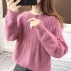 Damen Weicher Rippstrickpullover | Große Größen