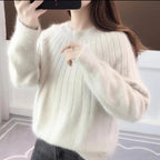 Damen Weicher Rippstrickpullover | Große Größen