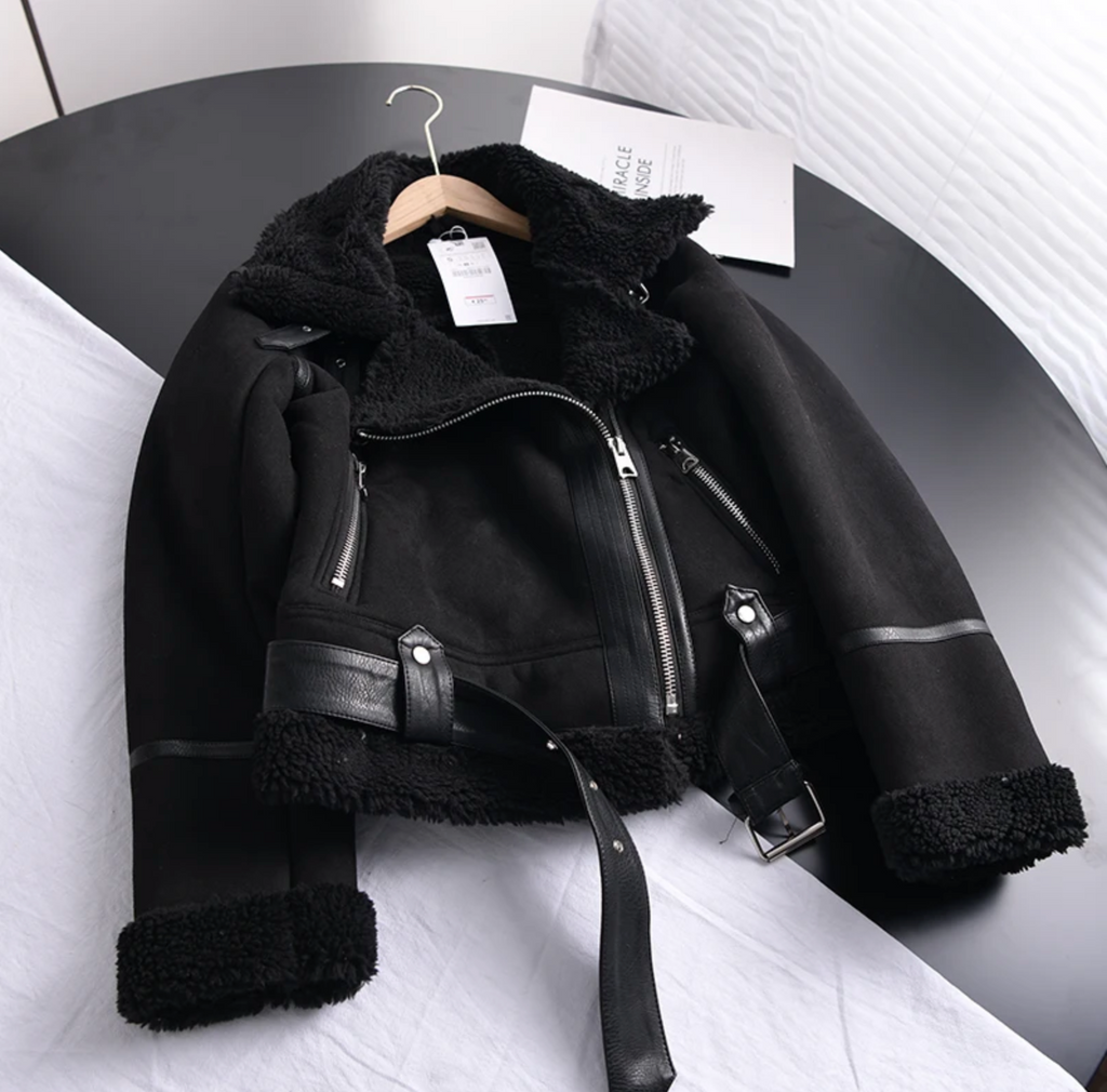 Heidi-Mode | Sherpa-Fleece-Bomberjacke