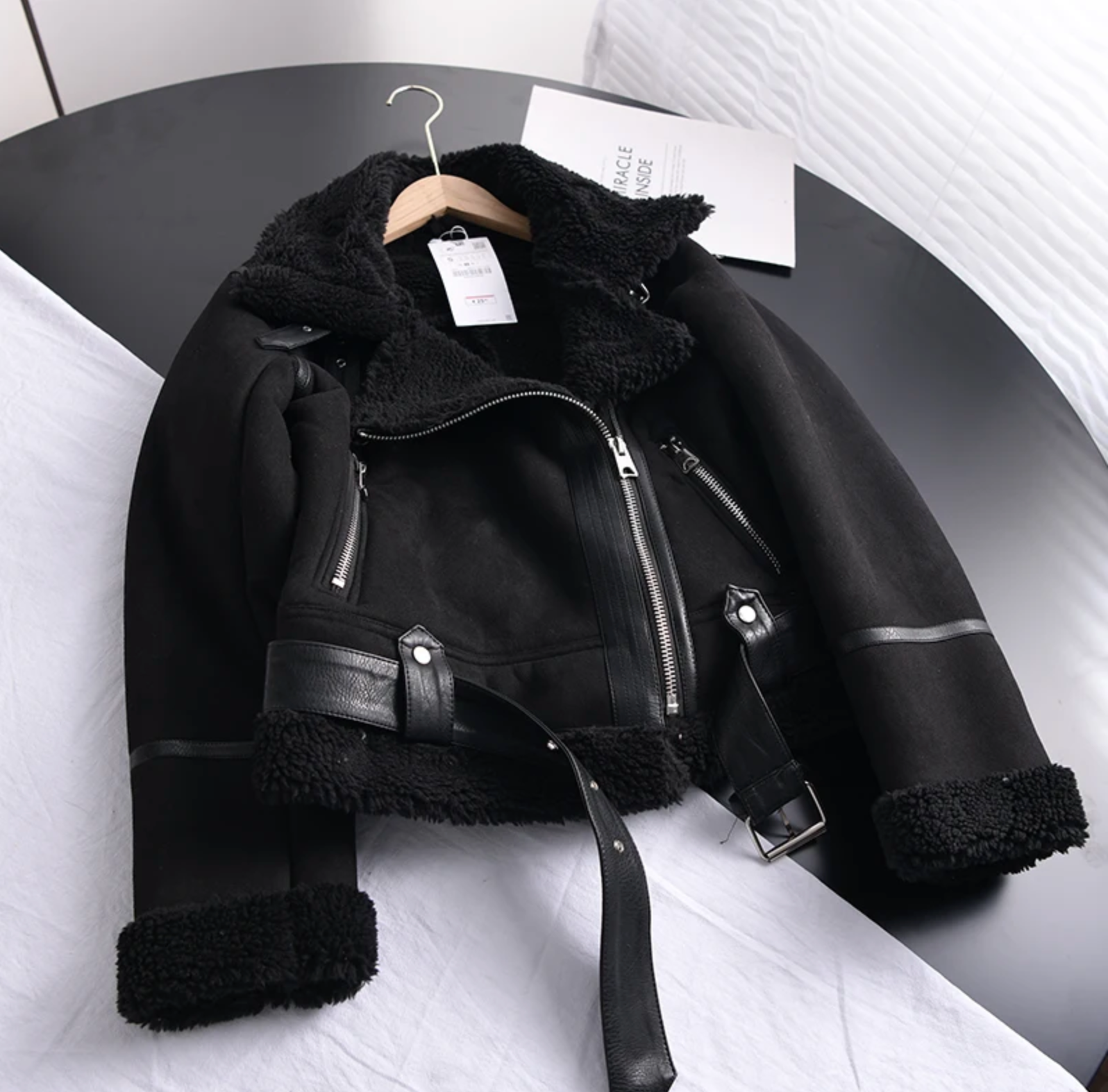 Heidi-Mode | Sherpa-Fleece-Bomberjacke