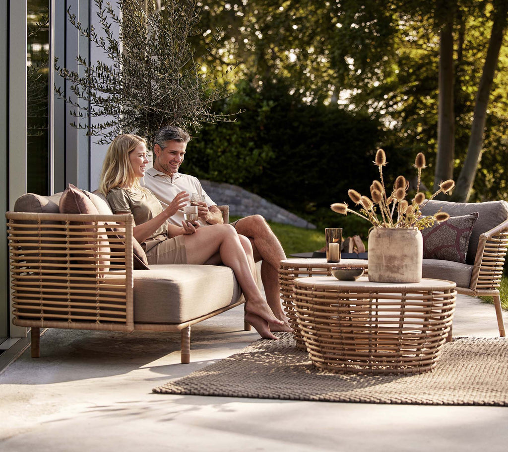 Sculptural Outdoor Lounge Chair Woven