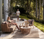 Sculptural Outdoor Lounge Chair Woven