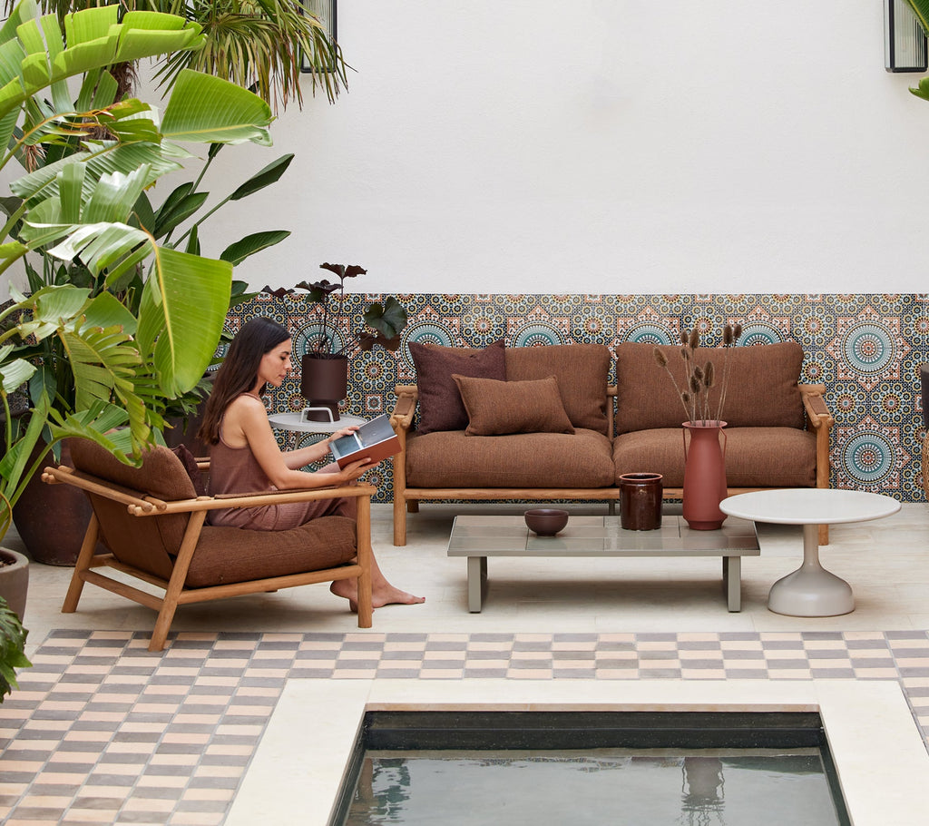 Outdoor 2 Seater Sofa Sticks Frame