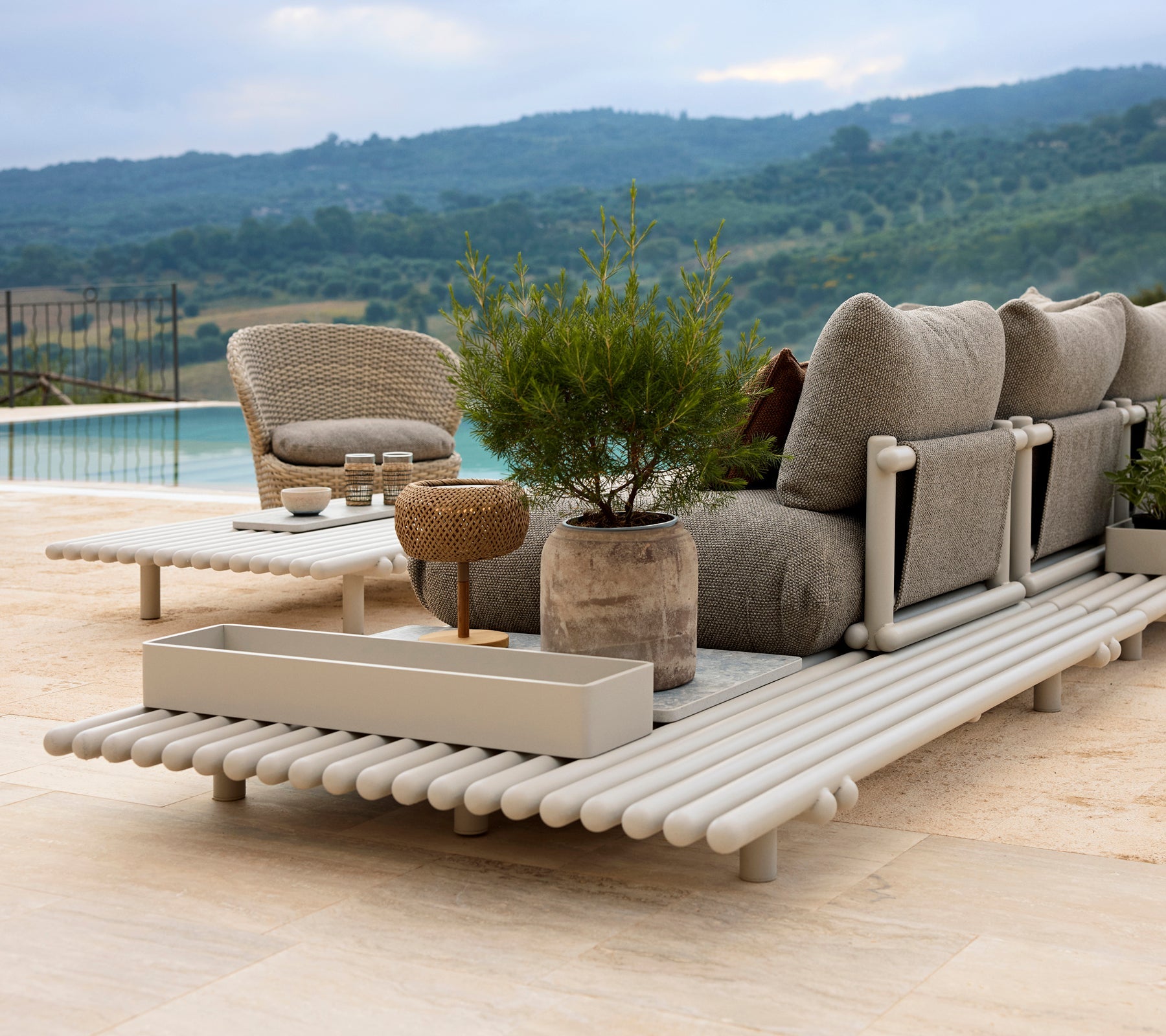 Modular Outdoor Sofa Chaise Lounge