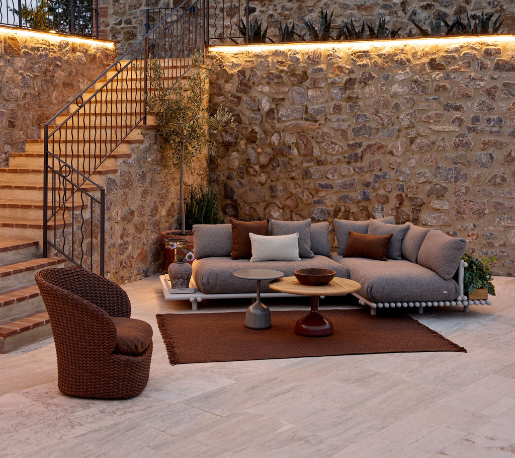 Outdoor Coffee Table Lava Stone Small
