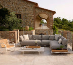 Outdoor Rocking Chair Teak Aluminum