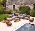 Swivel Lounge Chair Teak Base
