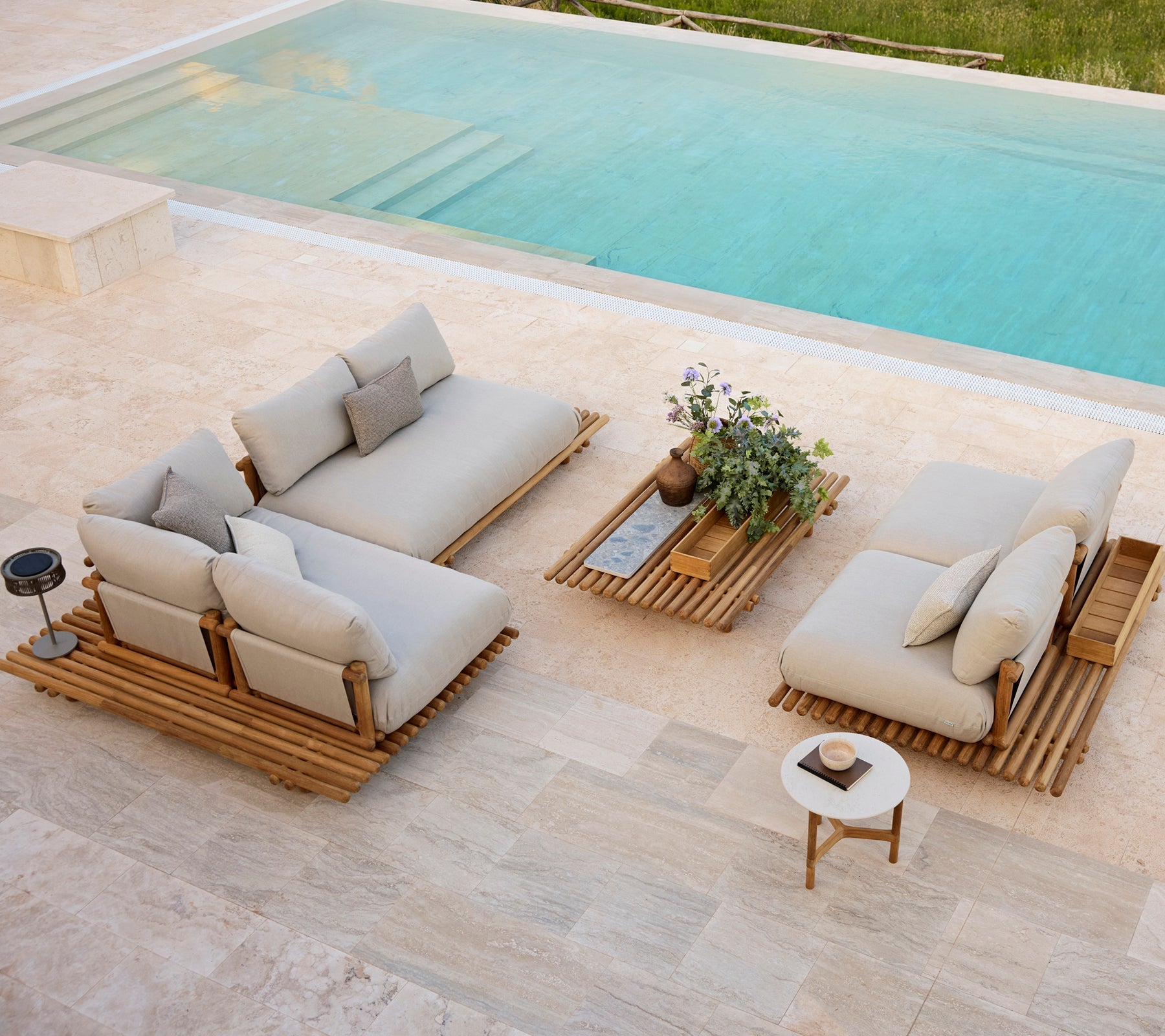 Modular Outdoor Platform Corner Sofa