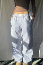 Heidi-Mode | Loose fit Gestreift Elastisch Taille Hose
