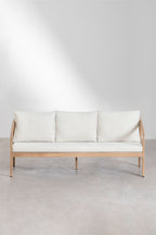 3 Seater Acacia Wood Garden Sofa