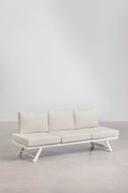 Adjustable 3 Seater Aluminium Garden Sofa