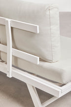 Adjustable 3 Seater Aluminium Garden Sofa
