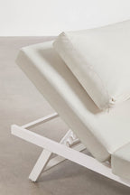 Adjustable 3 Seater Aluminium Garden Sofa