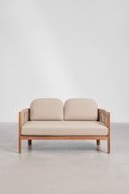 2 Seater Acacia Wood Rope Garden Sofa