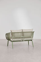 2 Seater Steel Polypropylene Garden Sofa