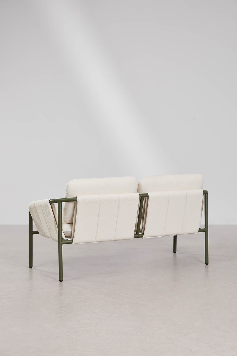 2 Seater Upholstered Steel Garden Sofa