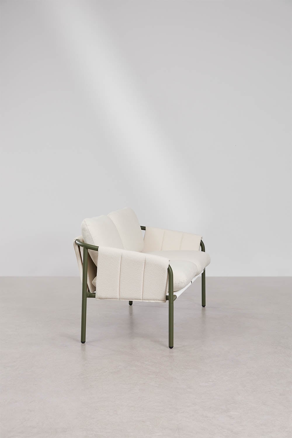 2 Seater Upholstered Steel Garden Sofa