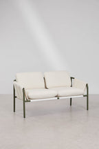 2 Seater Upholstered Steel Garden Sofa