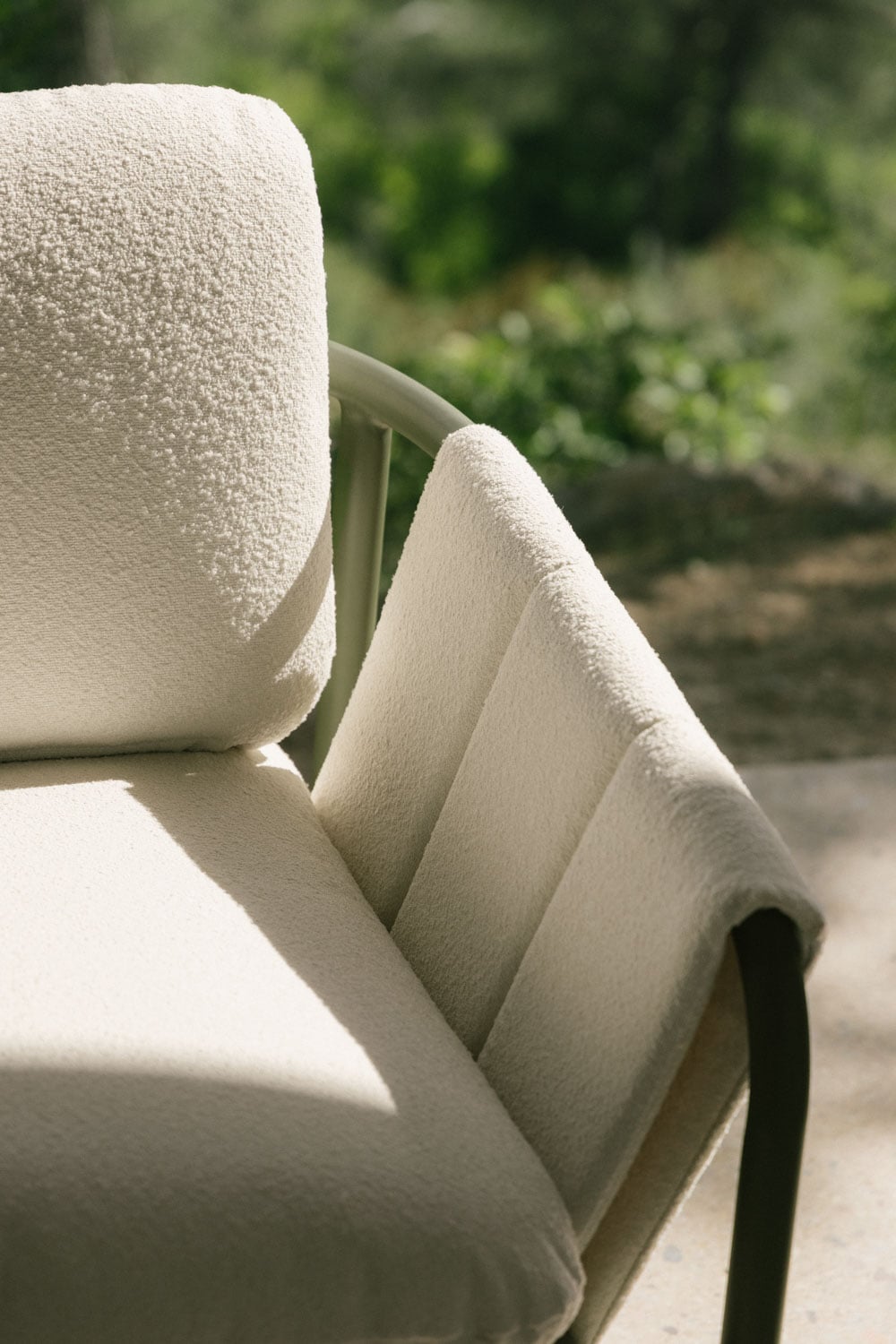 2 Seater Upholstered Steel Garden Sofa