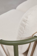 2 Seater Upholstered Steel Garden Sofa