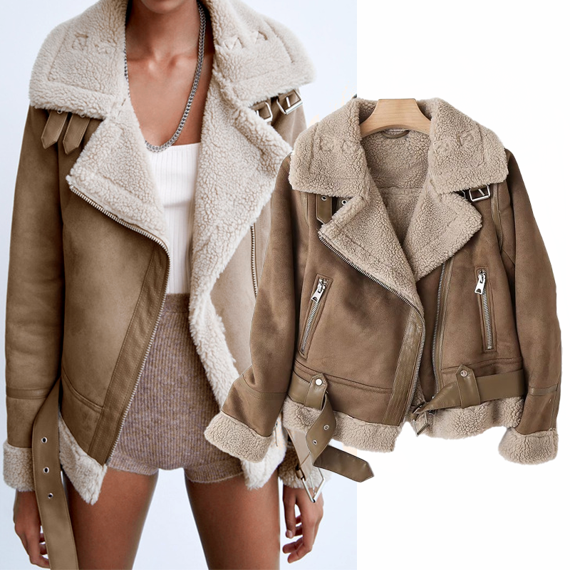 Heidi-Mode | Sherpa-Fleece-Bomberjacke