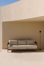 3 Seater Acacia Wood Garden Sofa Modern Design