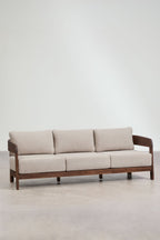 3 Seater Acacia Wood Garden Sofa Modern Design