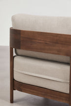 3 Seater Acacia Wood Garden Sofa Modern Design