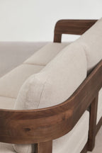 3 Seater Acacia Wood Garden Sofa Modern Design